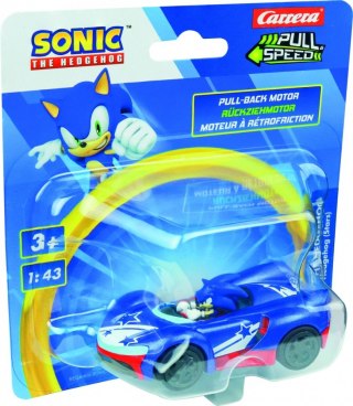 Pojazd pull & speed (pull-back) sonic - team sonic racing stars