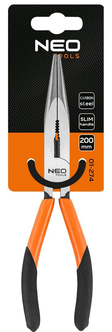 Szczypce wydłużone proste 200 mm