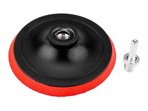 Tarcza mocująca z rzepem 125 mm x M14 + trzpień