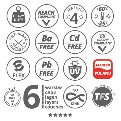 Wąż ogrodowy Vartco Professional Plus "1" 50m