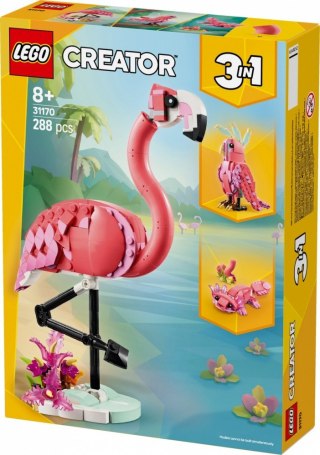Klocki creator 31170 dzikie zwierzęta: różowy flaming