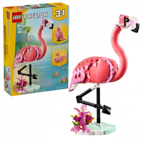 Klocki creator 31170 dzikie zwierzęta: różowy flaming