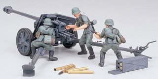 Model plastikowy german 75mm anti tank gun