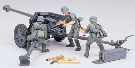 Model plastikowy german 75mm anti tank gun