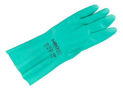 Rękawice chemioodporne, nitrylowe, rozmiar 10