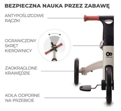 Rowerek trójkołowy 4trike silver grey