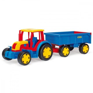 Traktor z przyczepą 120 cm gigant pudełko