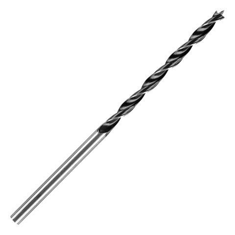 Zestaw wierteł do drewna, przedłużanych: 4, 5, 6, 7, 8, 10, 12 mm x 300 mm, 7 sztuk