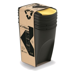 Kosz na śmieci Keden SORTI BOX 3x35L - czarny recykling