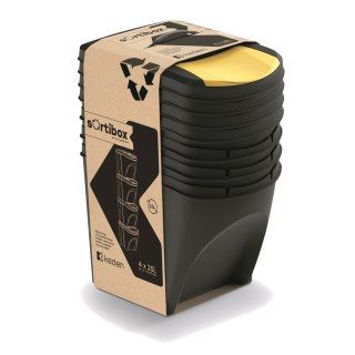 Kosz na śmieci Keden SORTI BOX 4x25L - czarny recykling