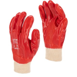 Rękawice pvc czerw. l240110p, 12 par, "10", ce, lahti