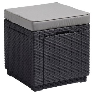 Siedzisko z poduszką Cube With Cushion grafitowe