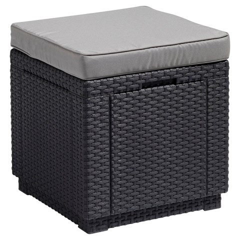 Siedzisko z poduszką Cube With Cushion grafitowe