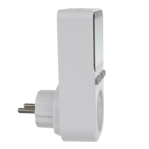 Miernik energii GreenBlue, watomierz, typ E, 220-240V AC, 50Hz, max. obciążenie 16A, IP20, wbudowana bateria, GB364 E