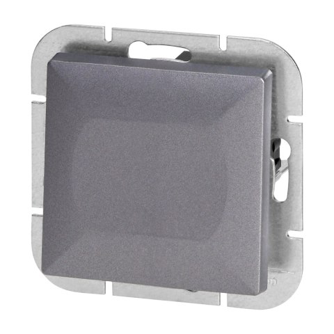 Przycisk dzwonek p/t Pearl, 10A, 250V, WP-6/7P, antracyt