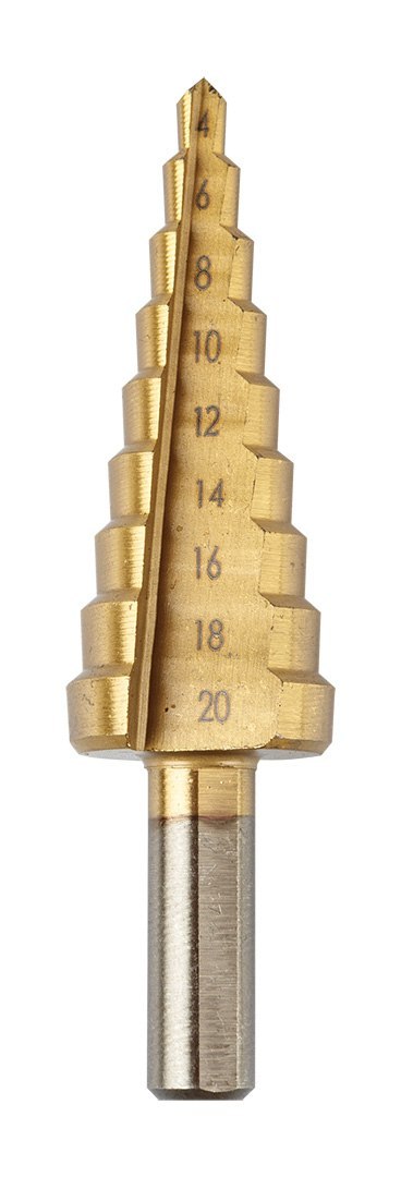Wiertła stopniowe: 4-12, 4-20, 4-32 mm, TiN, zestaw 3 szt.