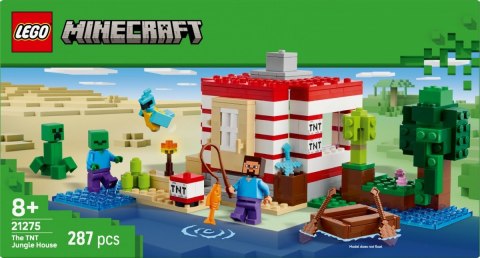 Klocki minecraft 21275 dom tnt w dżungli