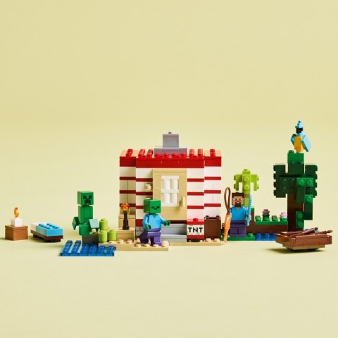 Klocki minecraft 21275 dom tnt w dżungli