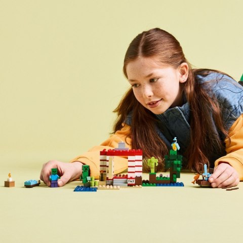 Klocki minecraft 21275 dom tnt w dżungli