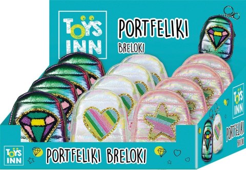 Portfelik puffy display 12 sztuk
