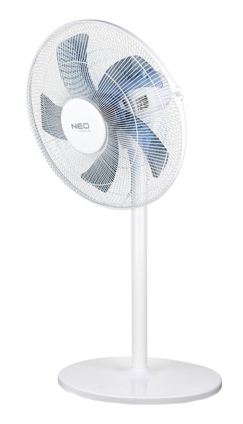 Wentylator podłogowy 50W, śr. 40 cm, 3 prędkości, oscylacja, biały
