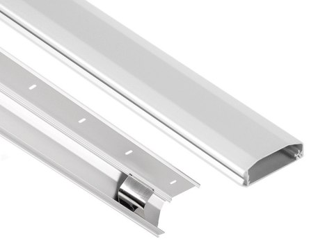 Aluminiowa listwa maskująca do kabli Maclean, łatwe otw. i zam, 60x20x750mm, MC-693 W