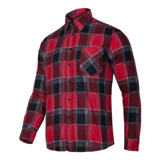 Koszula flanelowa krata czerwona, 120g/m2, "xl", ce, lahti