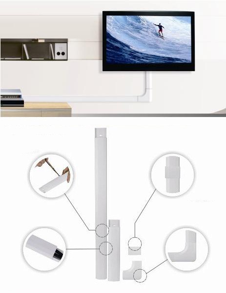 MC-695 W 43000 Listwa maskująca do kabli 60x20x750mm plastik systemowa