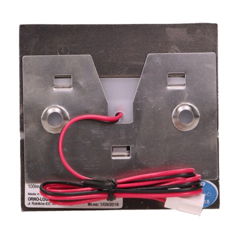 CYGNUS LED 1,2W, oprawa schodowa natynkowa, 12V DC, 100lm, 3000K, mosiądz