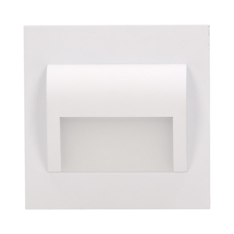 DRACO LED 1,2W, oprawa schodowa podtynkowa, 12V DC, 100lm, 6000K, biała
