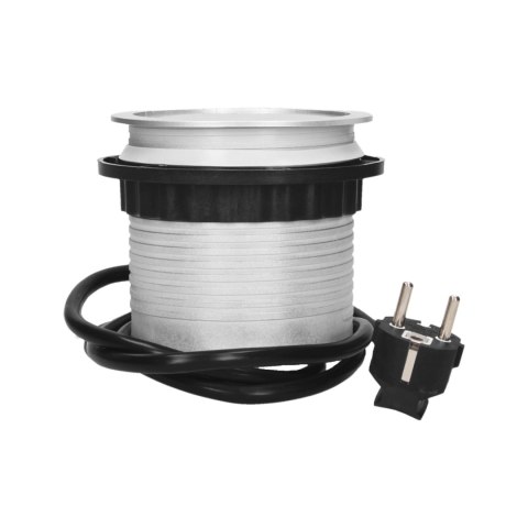 Gniazdo meblowe ?10cm wysuwane z blatu z ładowarką USB i przewodem 1,5m, 3x2P+Z, 2xUSB, wersja schuko