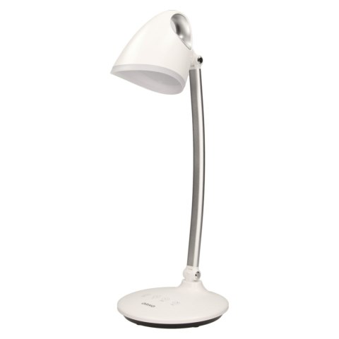 KALCYT LED 6W, lampka biurkowa, 200lm, 4000K, wyłącznik czasowy, biała