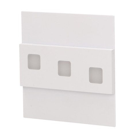 LEPUS LED 1,2W, oprawa schodowa natynkowa, 12V DC, 100lm, 3000K, biała