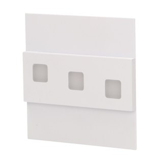 LEPUS LED 1,2W, oprawa schodowa natynkowa, 12V DC, 100lm, 6000K, biała
