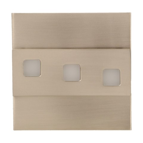 LEPUS LED 1,2W, oprawa schodowa natynkowa, 12V DC, 100lm, 6000K, satyna