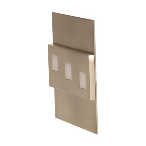 LEPUS LED 1,2W, oprawa schodowa natynkowa, 12V DC, 100lm, 6000K, satyna