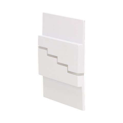 LYNX LED 1,2W, oprawa schodowa natynkowa, 12V DC, 100lm, 6000K, biała