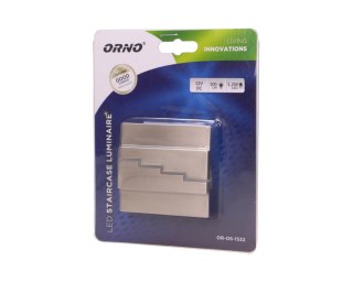 LYNX LED 1,2W, oprawa schodowa natynkowa, 12V DC, 100lm, 6000K, satyna
