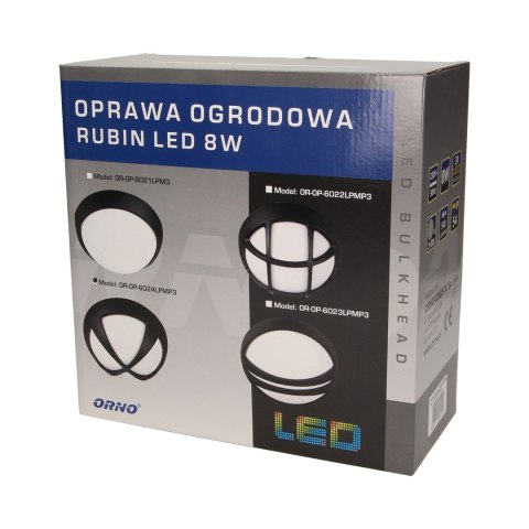 Oprawa ogrodowa RUBIN LED 8W, krzyżyk