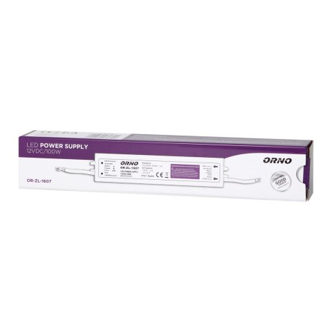 Zasilacz do LED 12VDC 100W, IP67