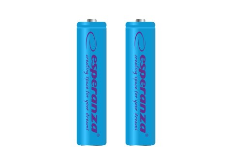 EZA101B Esperanza akumulatorki ni-mh aaa 1000mah 2szt. niebieskie