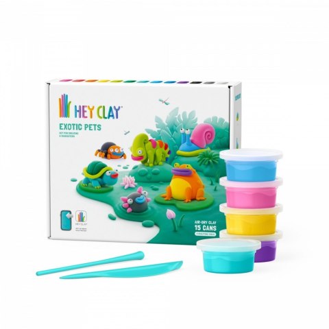 Masa plastyczna hey clay egzotyczne zwierzęta 15 puszek