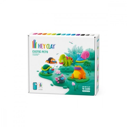 Masa plastyczna hey clay egzotyczne zwierzęta 15 puszek