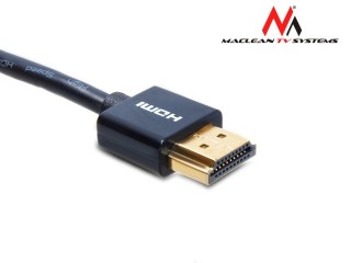 Przewód Maclean, HDMI-miniHDMI, ULTRA SLIM, v1.4, A-C, 2m, MCTV-712