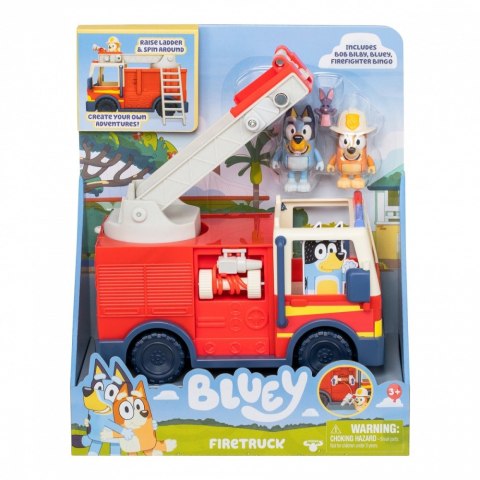 Zestaw figurek bluey wóz strażacki