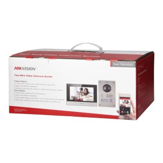HIKVISION DS-KIS703-P zestaw wideodomofonowy 2-żyłowy jednorodzinny z monitorem 7" i kamerą Full HD i sterowaniem z aplikacji, m