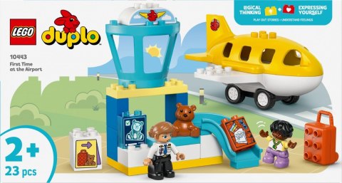 Klocki duplo 10443 pierwszy raz: na lotnisku