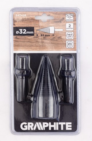 Wiertło do rozłupywania drewna SDS Plus, Hex, 32 mm