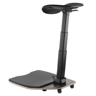 Ergonomiczne krzesło Maclean, regulacja wysokości, pochylone z matą przeciwzmęczeniową, 615-1180mm, MC-872
