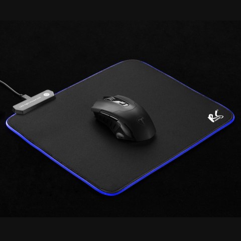 Gamingowa podkładka pod mysz z podświetleniem LED RGB NanoRS, 300x250x4mm, RS704